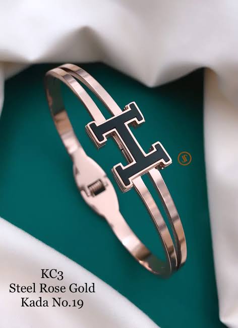 Kc Steel Silver Kada.
