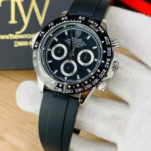 Rolex Daytona Strap (Silver Black)